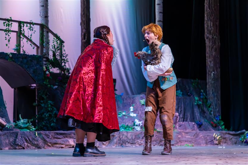Students perform onstage